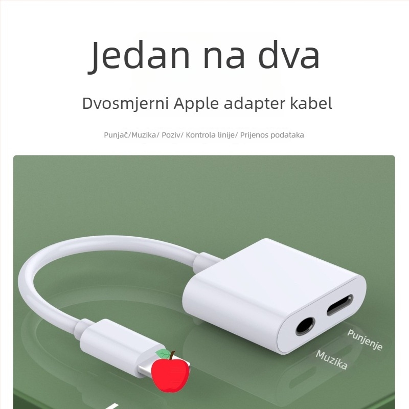 Adapter kabel UW-F6, srebrno premazano jezgro, duljina 0,125 m, konektor s jednim krajem