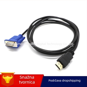 HDMI na VGA patch kabel, VGA sučelje, bez čipa, s jednim krajem