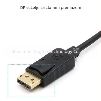 DisplayPort na DisplayPort adapter kabel, 4K, DP sučelje, jednostrani konektor