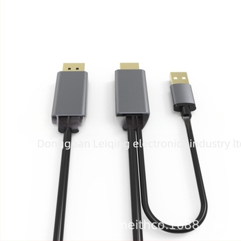 HDMI na DP kabel, podrška 4Kx2K, bakreno jezgro, aluminijsko kućište, duljina 2 m
