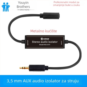 Audio izolator, adapter kabel s zajedničkom zemljom, bakreno jezgro, model M3.5