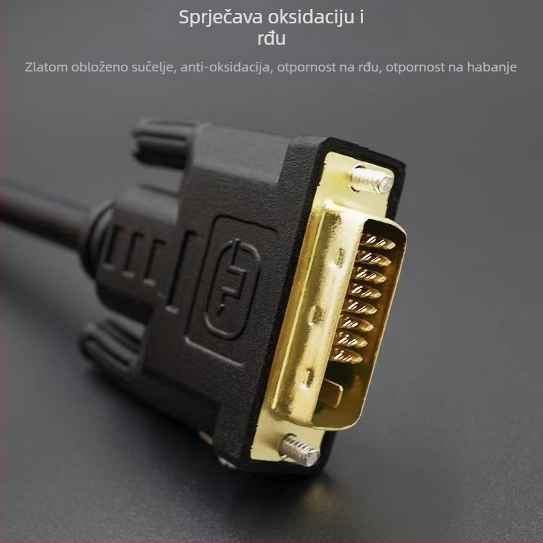 HDMI na DVI adapter kabel, dvosmjerni, 1080p, DVI 24+1, duljina 1,5 m