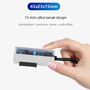 SATA na USB 2.0 adapter kabel za prijenosno računalo optički pogon, 6P+7P, bakreno jezgro, duljina 2 m