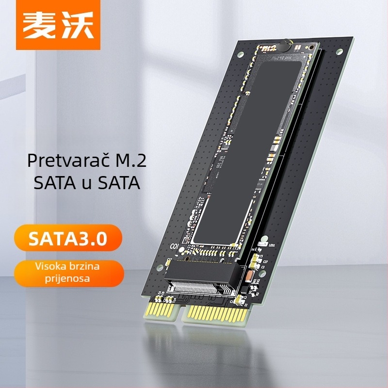 Maiwo KT042 M.2/NGFF na SATA 3.0 adapter ploča sa serijskim portom - višestruki interfejs