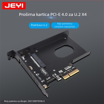U2 adapter kartica PCIe 3.0 x4 za prijenos SSD-a (P4500 spoj, PM983)