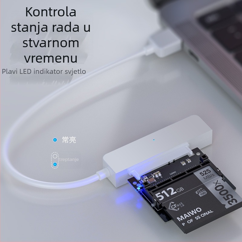 Maiwo KT045C Memorijska kartica na SATA 3.0, adapter kartica, 60 MB/s, jednopojasni modul interfejs