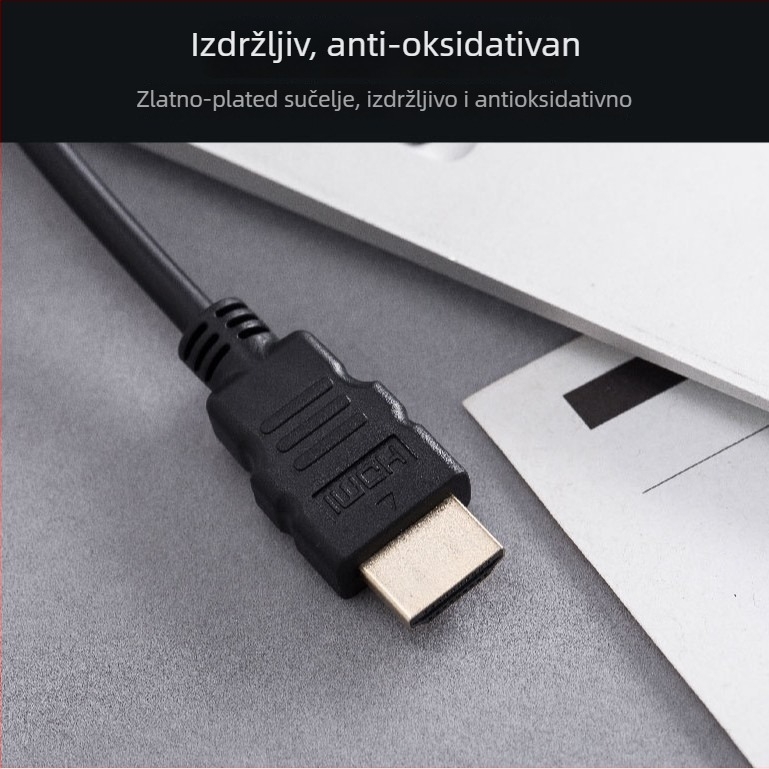 HDMI na VGA adapter kabel, 1080P, bakreno jezgro, TPE materijal