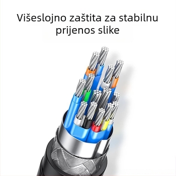 DisplayPort na DVI adapter, YH-076, bakreno jezgro, konvercijski čip, DVI sučelje, brzina prijenosa 100