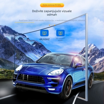 DP1.4 na HDMI 2.0 adapter kabel, 4K60Hz HDR, za povezivanje računala s TV-om/monitorom