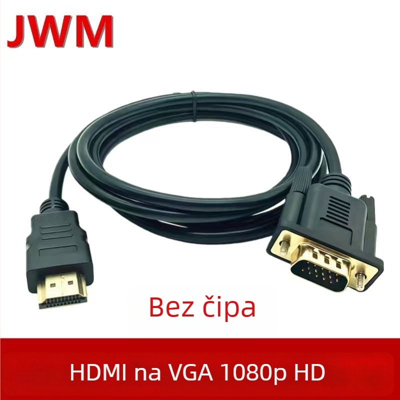 JWM HDMI na VGA adapter kabel, duljine 1,8 m