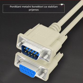 Db9 RS232 serijski kabel, 9-pinski serijski kabel za podatke, muški na ženski konektor