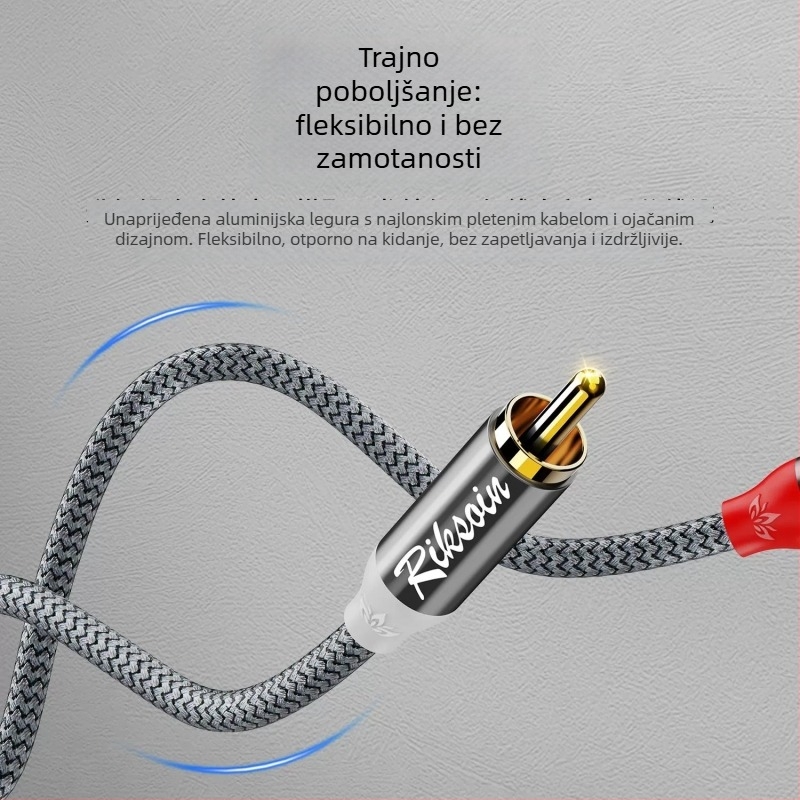 Rexon audio kabel - zlatno obloženi bakar, bakar bez kisika, CCC certificirano, za digitalne uređaje