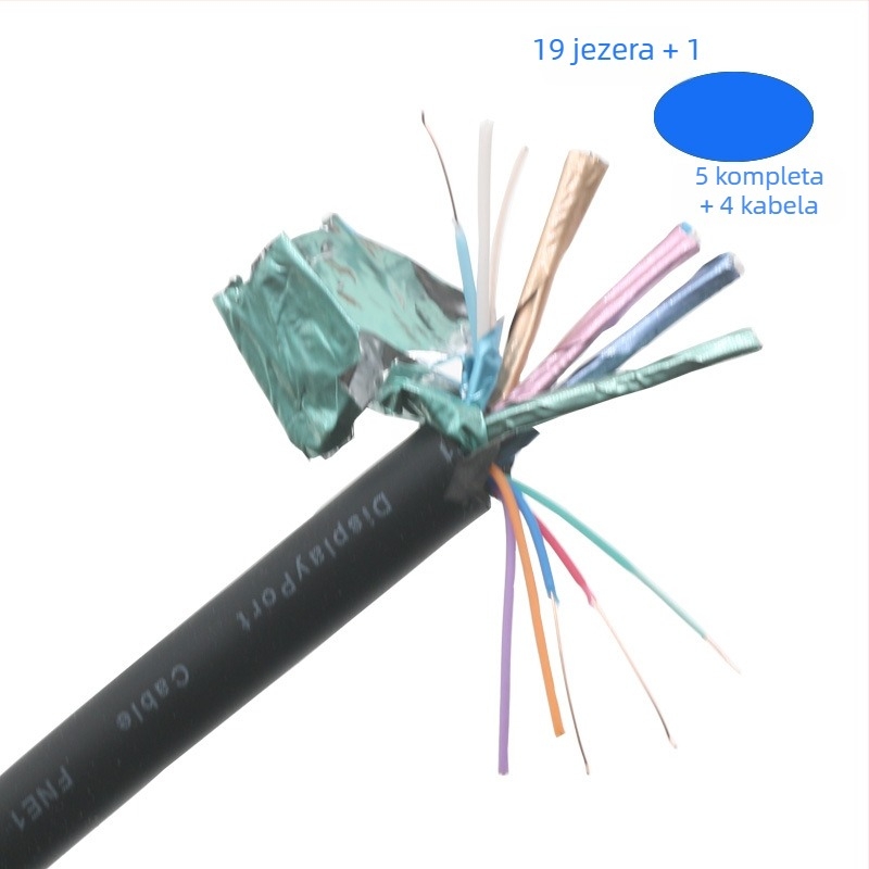 DisplayPort to DisplayPort video kabel za PC, 4K/144Hz, muški-muški konektori, visokokvalitetan gaming kabel