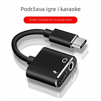 Type-C na 3,5 mm audio i punjenje 2-u-1 adapter