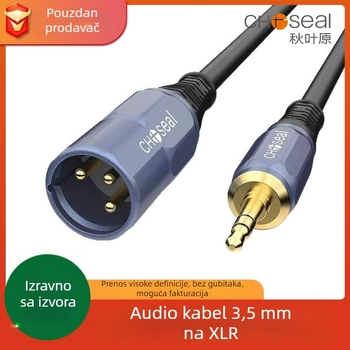 Akihabara QS3520G Audio kabel 3,5 mm na XLR muški, AV linija, pozlaćeni bakreni vodovi, ROHS