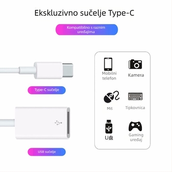 USB-C OTG čitač kartica 3.0 adapter za Type-C digitalne uređaje – Honglida model 1