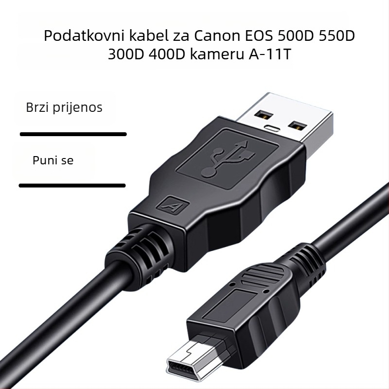 Canon DSLR adapter kabel USB 2.0, duljina 1,5 m, bakreno jezgro, 480 Mbps