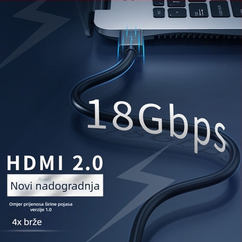 Jetson HDMI kabel 2.0 4K, bakar bez kisika, zlatni konektori, duljina 20 m, HDMI muški–muški