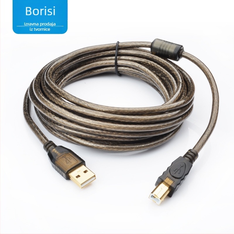Brs-DX3 USB kabel za pisač, sučelje linije za ispis, bakreno jezgro, tinirano bakreno, 24/28 vodiča, 128 pletenica