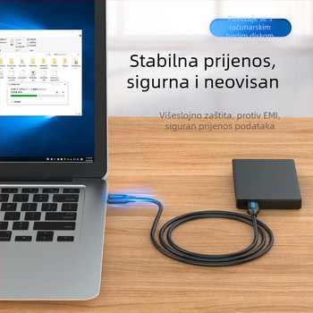 Weixun USB 3.0 dvostrani kabel, muški–muški, za vanjske kućišta za tvrdi disk i set-top box, USB prijenos, hlađenje, punjenje