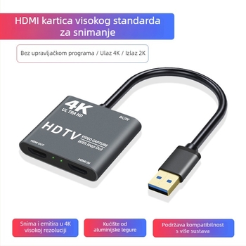HDMI na USB 3.0 Video Capture Card za 1080p uživo prijenos i snimanje – Windows kompatibilan, OEM dostupan