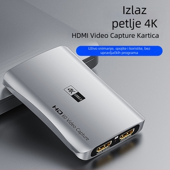 HDMI kartica za snimanje videa 4K60Hz, USB 3.0, MS2131 čip, loop-out, 1080p60 uživo snimanje