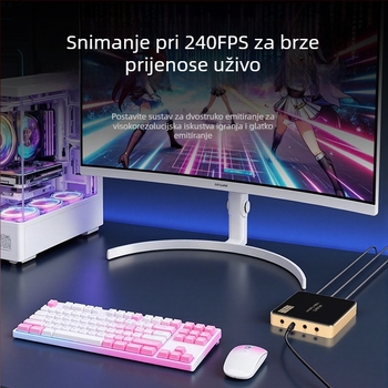 Video kartica za snimanje 4K60Hz, čip 2131s, HDMI/USB sučelje, kompatibilan sa svim operativnim sustavima, 1 godina garancije