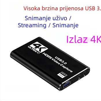 HDMI kartica za hvatanje s izlazom petlje, USB 3.0, 4K60Hz, kompatibilna s Windows, model LQC002