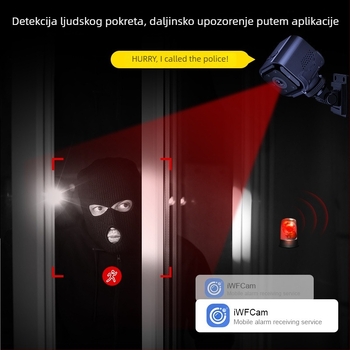 Vanjska HD Wi-Fi kamera s dvosmjernim interkomom, AS03, pohrana na TF karticu