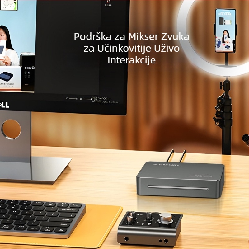 VC20max USB kartica za snimanje 4K za prijenos uživo - kompatibilna sa Switch/PS5 kamerom