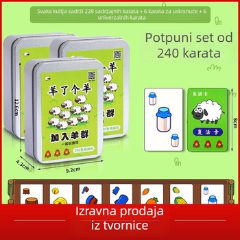 Društvena igra s kartama — papir, obiteljska interakcija, za djecu 4-14 godina