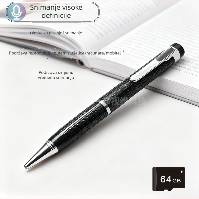 64GB USB 2.0 glasovni rekordér s jednim klikom, MP3/WAV, 480 minuta snimanja, model U8