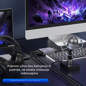 Karta za hvatanje videa HC-V9 od YUCUN — USB 3.0, 2560x1440, HDMI, kompatibilna sa svim operativnim sustavima