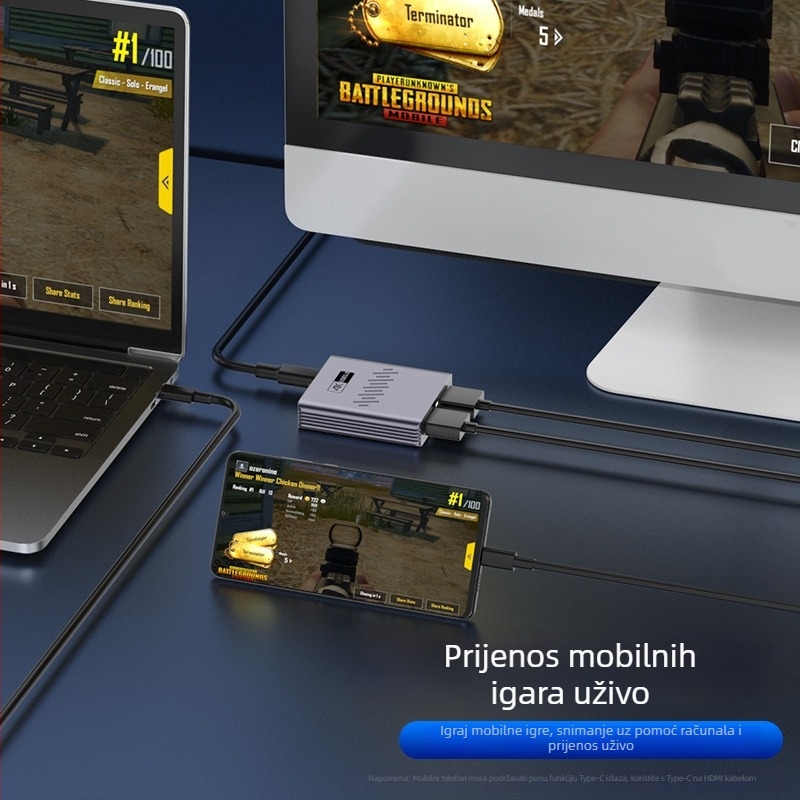 Karta za hvatanje videa HC-V9 od YUCUN — USB 3.0, 2560x1440, HDMI, kompatibilna sa svim operativnim sustavima