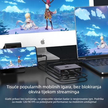 HDMI capture kartica Hc868 — 4K60Hz, 4096×2160, USB, Loop-Out za prijenos uživo
