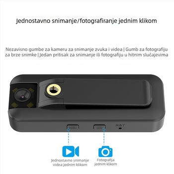Kamera za tijelo za policiju sa 4G, ABS kućištem, za vanjsku upotrebu, 150 g