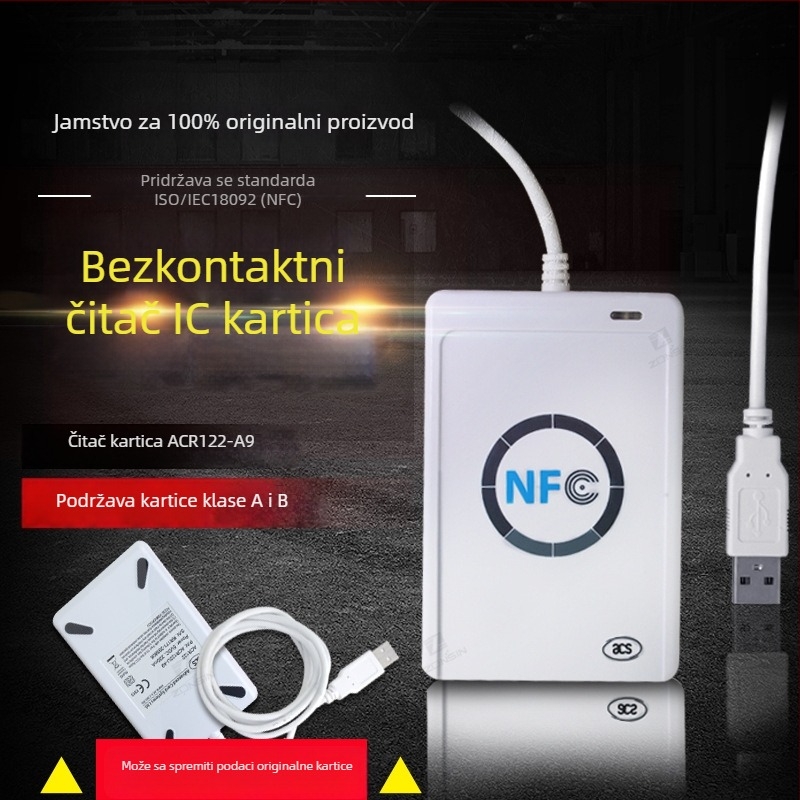 ACR122U-A9 Bezkontaktni čitač kartica, kompatibilan s MIFARE ONE, 13,56 MHz, domet čitanja 3-8 cm