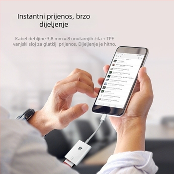 FB-OTG12s USB-C čitač kartica za Android – podrška SD kartice, prijenos fotografija s kamere, USB 2.0 sučelje