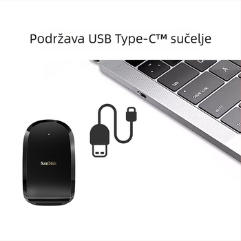 Sandisk SDDR-F451 CFexpress čitač kartica, USB 2.0 sučelje, CFexpress kompatibilan, 2-godišnje jamstvo