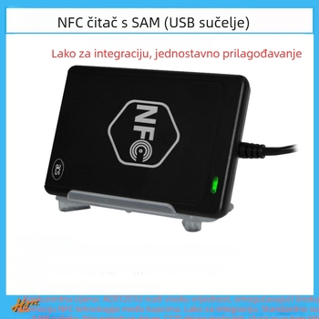 ACR1251U-M1 bezkontaktni čitač kartica RFID/NFC; USB sučelje pune brzine; podržava ISO14443 A/B, M1 seriju, DESFire, FeliCa; 13,56 MHz; domet čitanja 5–10 cm
