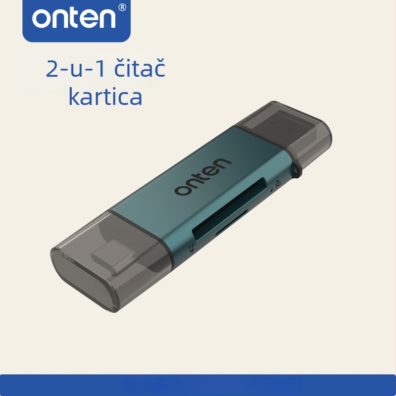 Oten Cr532 USB 2.0 SD/TF All-in-One čitač kartica s OTG podrškom USB-C i USB-A — OEM tiskanje logotipa
