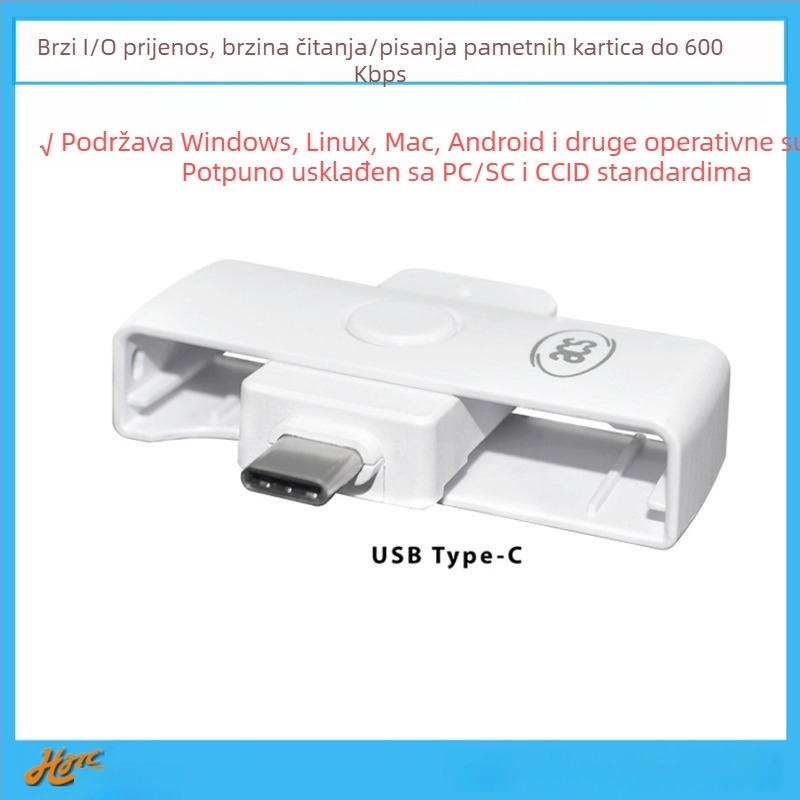 ACR39U-NF Prijenosni čitač i pisac EMV čip kartica USB-C