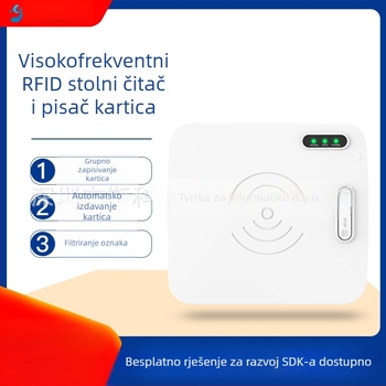 CK-D1L UHF RFID stolni čitač‑pisac, udaljenost čitanja 30, 840–960 MHz