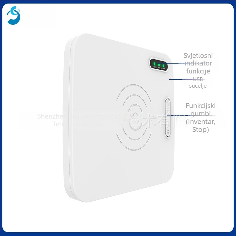 CK-D1L UHF RFID stolni čitač‑pisac, udaljenost čitanja 30, 840–960 MHz