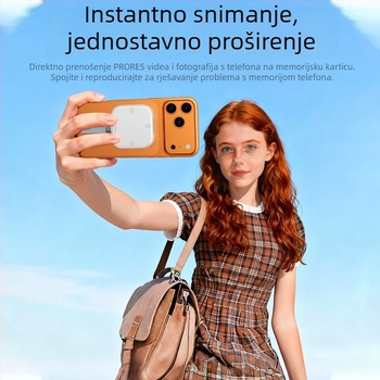 2026 All-in-One USB-C čitač kartica za iPhone – podrška CF/SD/SDHC/TF kartica; vanjska instalacija; ABS kućište; OEM-kompatibilno