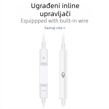 Xu yan in-ear žične slušalice s Type-C sučeljem za iPhone 15/16, originalne, prilagodljive