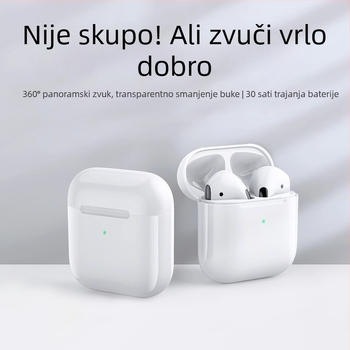 Bežične Bluetooth slušalice s dodirnim upravljanjem, stereo zvuk, doseg 15 m, trajanje baterije 0–4 sata