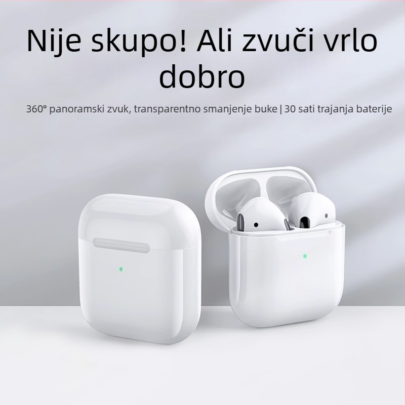 Bežične Bluetooth slušalice s dodirnim upravljanjem, stereo zvuk, doseg 15 m, trajanje baterije 0–4 sata