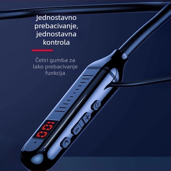 Nekband stil bežične True Wireless slušalice za uho, Bluetooth 5.0, trajanje baterije >8 sati, domet 10 m
