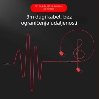 In-ear žične slušalice s mikrofonom, model U24, 20–20000 Hz, 32 Ω, kabel duljine 1,2 m